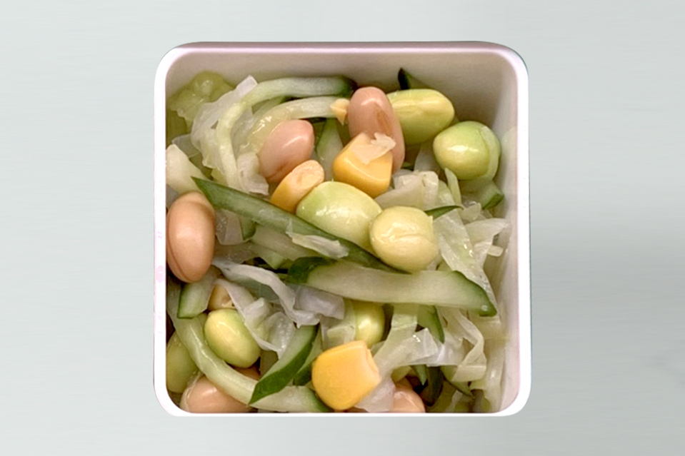 キャベツ・枝豆・大豆のサラダ
